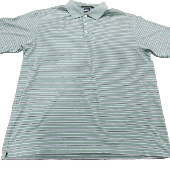 Nike Dri-Fit Tiger Woods Collection Polo Mens Golf Short Sleeves Large Logo - Picture 2 of 8